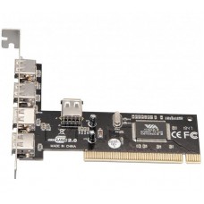 Контроллер PCI - Frime to USB2.0 (4+1 порти) VT6212 (ECF-PCItoUSB001)