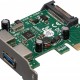 Контролер PCI-E - Frime to USB3.0 (2 порта) NEC720202 (ECF-PCIEtoUSB004.LP)