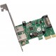Контролер PCI-E - Frime to USB3.0 (2 порта) NEC720202 (ECF-PCIEtoUSB004.LP)