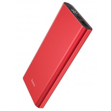 Универсальная мобильная батарея 10000 mAh, Hoco J68 Resourceful digital display, Red