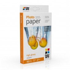 Фотопапір ColorWay, глянсовий, A6 (10х15), 230 г/м², 50 арк, Bulk (PG2300504R_OEM)