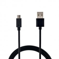 Кабель USB <-> microUSB, Black, 1 м, 2.1A, Grand-X (PM01B)