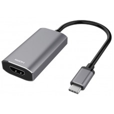 Адаптер USB 3.1 Type-C (M) - HDMI (F), 2E, Grey, 20 см (2E-W1409)