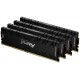 Пам'ять 8Gb x 4 (32Gb Kit) DDR4, 3000 MHz, Kingston Fury Renegade, Black (KF430C15RBK4/32)