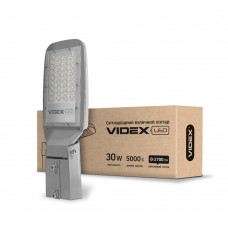 Світильник вуличний поворотний LED, Videx, 30W, 5000K, 220V, 5000Lm, Silver, IP64