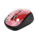 Мышь беспроводная Trust Yvi, Red Brush, USB, оптическая, 800/1600 dpi (24440)