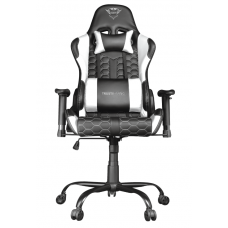 Игровое кресло Trust GXT 708 Resto Gaming Chair, Black/White, эко-кожа (24434)