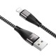 Кабель USB <-> Lightning, Hoco Blessing, 1 m, 2.4A, X57, Black