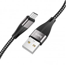 Кабель USB <-> microUSB, Hoco Blessing, Black, 1 м, 2.4A (X57)