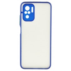 Накладка силиконовая для смартфона Xiaomi Redmi Note 10/10s, Gingle Matte Case (strong) Dark Blue
