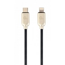 Кабель USB Type-C - Lightning 1 м Cablexpert Black, 18 Ватт, премиум (CC-USB2PD18-CM8PM-1M)