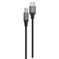 Кабель USB - USB BM 1.8 м Cablexpert Black, блистер, премиум (CCBP-USB2-AMBM-6)