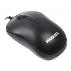 Мышь Maxxter Mc-3B02 оптическая, 3 кнопки, 2400 DPI, USB, Black