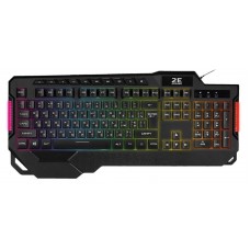 Клавіатура 2E KG340 GAMING, Black, USB, мембранна, LED підсвічування (2E-KG340UBK)