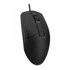 Миша A4Tech OP-330S, Black, USB, оптична, 1000 dpi, безшумний клік, 3 кнопки, 1.5 м