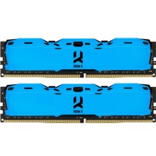 Пам'ять 8Gb x 2 (16Gb Kit) DDR4, 3200 MHz, Goodram IRDM X, Blue (IR-XB3200D464L16SA/16GDC)