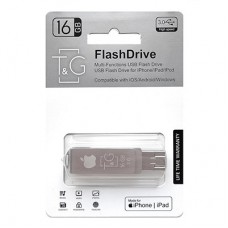 USB 3.0 Flash Drive 16Gb T&G + Lightning + microUSB, метал (TG004IOS-16G3)