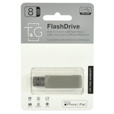 USB 3.0 Flash Drive 8Gb T&G + Lightning + microUSB, метал (TG004IOS-8G3)