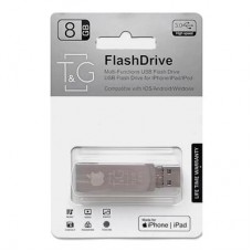 USB 3.0 Flash Drive 8Gb T&G + Lightning + microUSB, метал (TG007IOS-8G3)