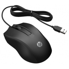 Мышь HP 100, Black, USB, оптическая, 1600 dpi, 3 кнопки, 1.5 м (6VY96AA)