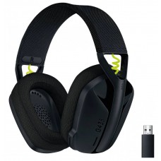 Наушники Logitech G435 LIGHTSPEED, Black/Neon Yellow, беспроводные, Bluetooth / USB (981-001050)