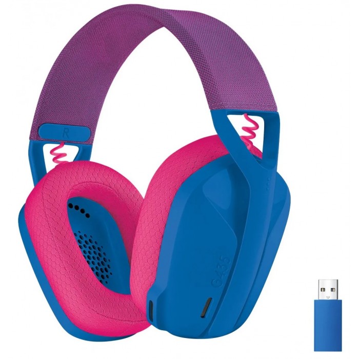 Навушники Logitech G435 LIGHTSPEED, Blue/Pink, Bluetooth, Wireless (981-001062)