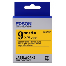 Картридж Epson LK3YBP, Black/Yellow, 9 мм / 9 м, пастельна стрічка (C53S653002)