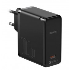 Мережевий зарядний пристрій Baseus GaN2, Black, 1xTypeC, 5V / 3.0A, 100W (TZCCGAN-L01)