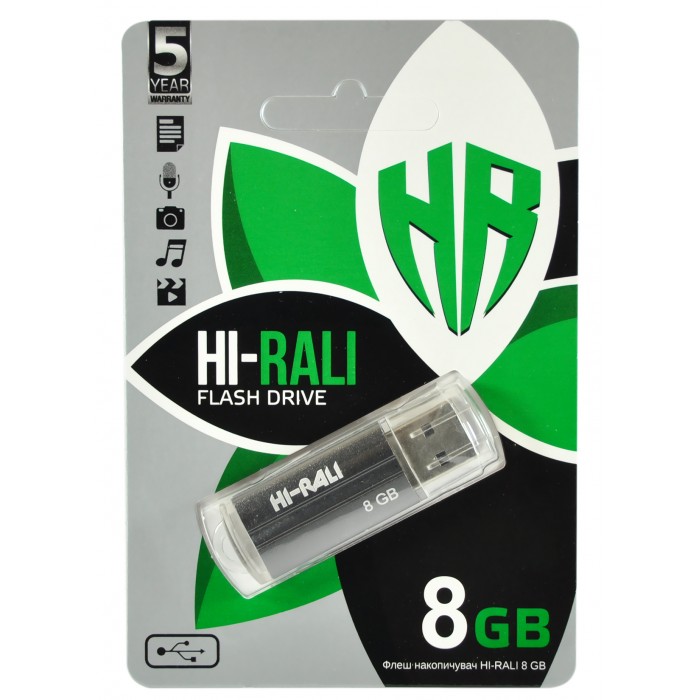 USB Flash Drive 8Gb Hi-Rali Corsair series Нефрит (HI-8GBCORNF)
