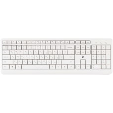 Клавиатура беспроводная 2E KS220, White, USB, до 10 м, 12 мультимедиа клавиш, 1xAAA (2E-KS220WW)