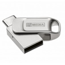 USB 3.2 Flash Drive 128Gb MyMedia MyAlu, Silver, металлический корпус (69278)
