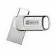 USB / Type-C Flash Drive 32Gb MyMedia MyDual, Silver, металлический корпус (69266)