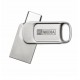 USB / Type-C Flash Drive 32Gb MyMedia MyDual, Silver, металевий корпус (69266)