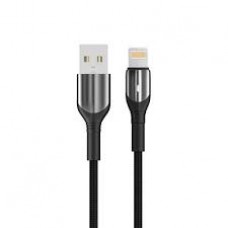 Кабель USB - Lightning 1 м Aspor Nylon Black, 3.0A (AC-09)
