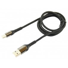 Кабель USB - USB Type-C 1 м Aspor Nylon, Black, 3.0A (AC-10)
