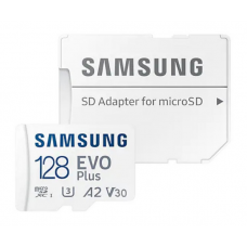 Карта памяти microSDXC, 128Gb, Class10 UHS-I U3, Samsung EVO Plus, SD адаптер (MB-MC128KA/RU)
