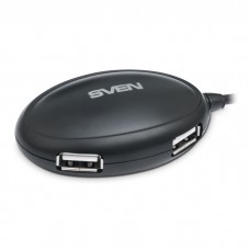 Концентратор USB 2.0 Sven HB-401 Black, 4 порти