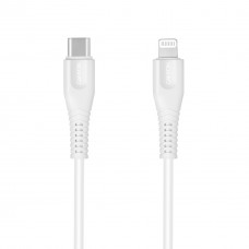 Кабель USB Type-C - Lightning 1.2 м Canyon White, 2.4A, Apple MFi стандарт (CNS-MFIC4W)