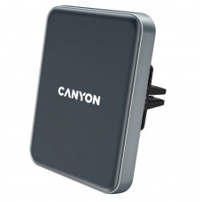 Автомобільний бездротовий зарядний пристрій Canyon C-15 Black (CNE-CCA15B)