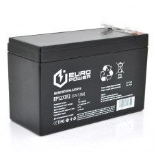 Батарея для ИБП 12В 7.2Ач Europower / EP12-7.2F2 / ШхДхВ 65х150х95