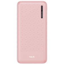 Універсальна мобільна батарея 10000 mAh, Havit HVPWB-PB57-PK, 2.0A, 2USB, Pink