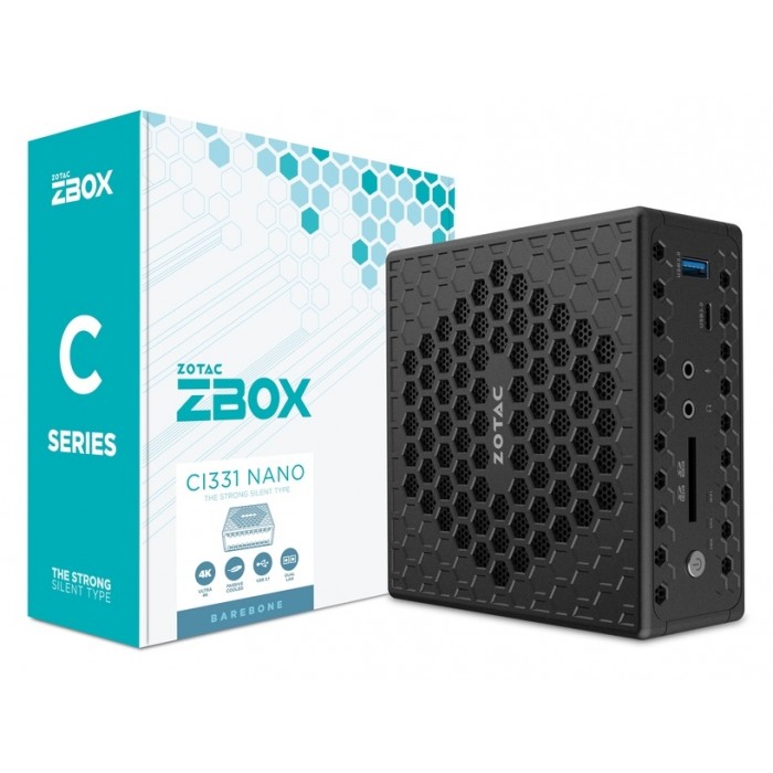 Неттоп Zotac ZBOX CI331 nano, Black, Celeron N5100 (ZBOX-CI331NANO-BE)