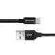 Кабель USB - USB Type-C 0.25 м ColorWay Black (CW-CBUC048-BK)