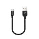 Кабель USB - USB Type-C 0.25 м ColorWay Black (CW-CBUC048-BK)