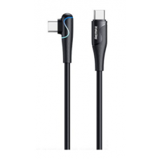 Кабель USB <-> USB Type-C, Remax Carry Series 60W 90° Elbowed, Black, 1 м, 2.1A (RC-192a)