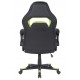 Ігрове крісло 2E GAMING HEBI, Black/Green, ПУ шкіра, до 100 кг (2E-GC-HEB-BK)
