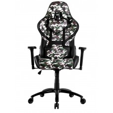 Игровое кресло 2E GAMING HIBAGON, Black/Camo, ПУ кожа (2E-GC-HIB-BK)