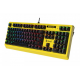 Клавіатура A4Tech Bloody B810RC Punk Yellow, механічна, ігрова, USB, LK Blue Sw, RGB-підсвічування