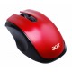 Мышь беспроводная Acer OMR032, Red/Black, USB, оптическая, 1600 dpi, 3 кнопки, 2xAAA (ZL.MCEEE.009)