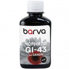 Чорнило Barva Canon GI-43, Black, 180 мл, водорозчинне (CGI43-847)